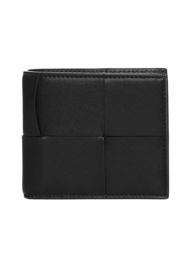 Intrecciato Coin Pocket Half Wallet Black - BOTTEGA VENETA - BALAAN 2