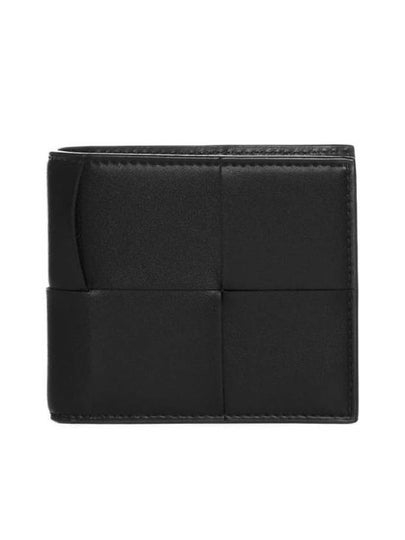 Intrecciato Coin Pocket Half Wallet Black - BOTTEGA VENETA - BALAAN 2