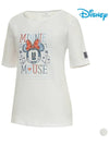 Graphic Printing Boat Neck Cotton Short Sleeve Round T-Shirt HL2LTS093 - DISNEY GOLF - BALAAN 1