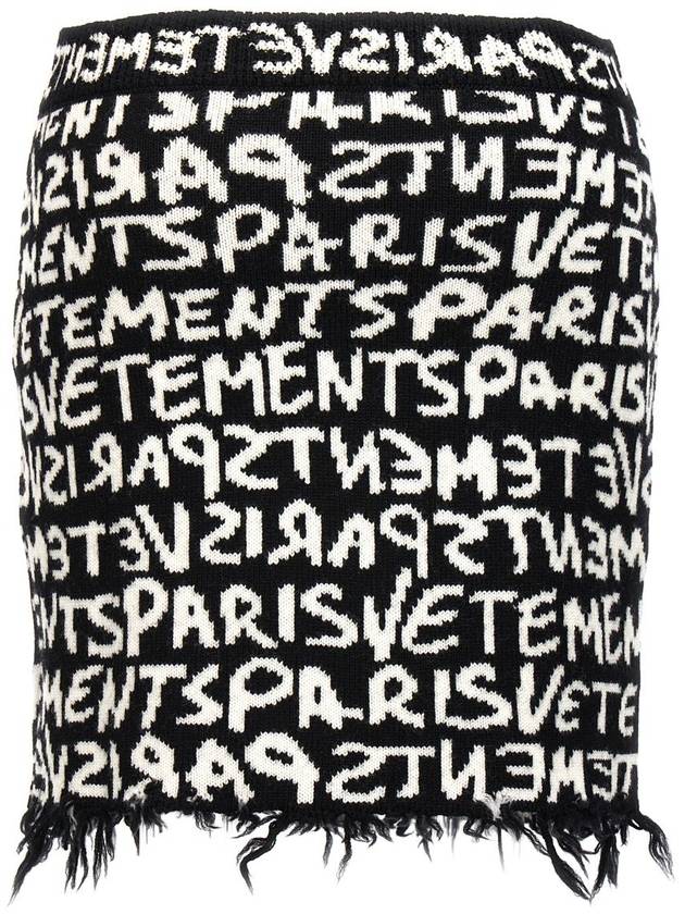 Vetements 'Graffiti Monogram' Skirt - VETEMENTS - BALAAN 2