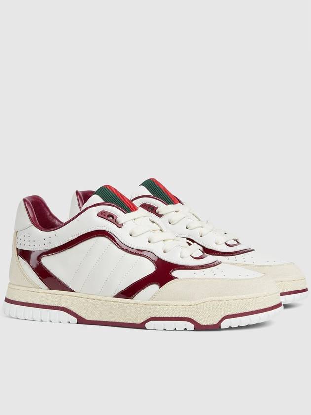 Men's Reweb Low Top Sneakers White - GUCCI - BALAAN 3