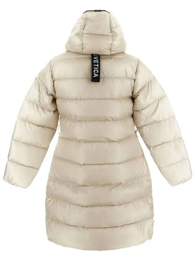 Choo Logo Hooded Down Padding Beige - DUVETICA - BALAAN 4