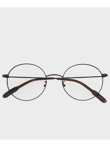 Eyewear Round Eyeglasses Matte Brown - 134MM - BALAAN 1