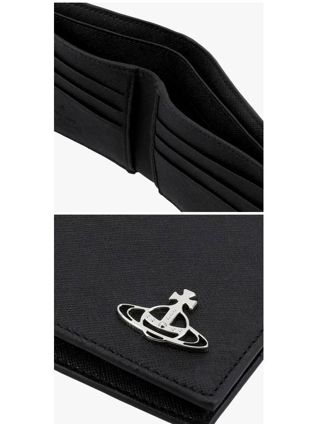 Orb Plaque Half Wallet Black - VIVIENNE WESTWOOD - BALAAN 4