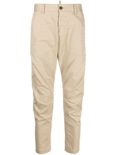 Cotton Sexy Straight Chino Pants Beige - DSQUARED2 - BALAAN 2