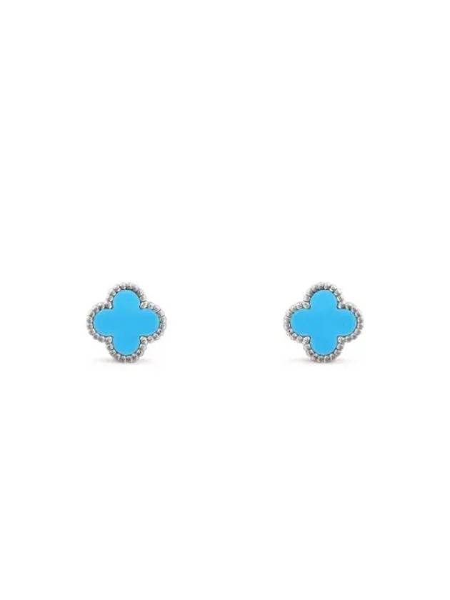 Sweet Alhambra Earrings Silver Blue - VANCLEEFARPELS - BALAAN 2