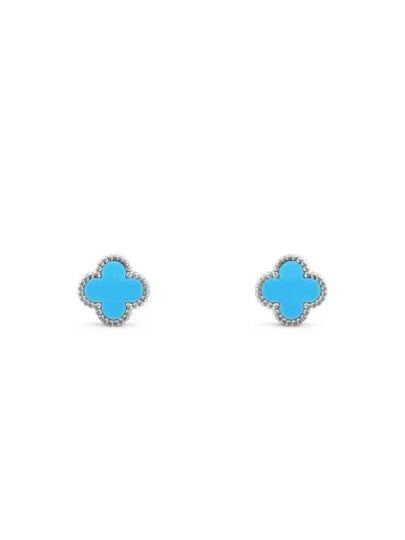 Sweet Alhambra Earrings Silver Blue - VANCLEEFARPELS - BALAAN 2