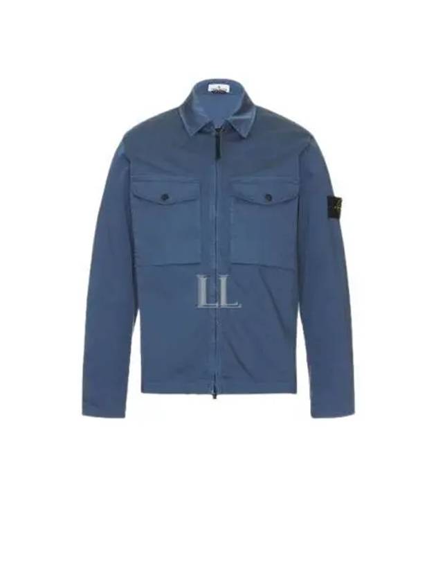 Two-pocket Overshirt Zip-up Jacket Dark Blue - STONE ISLAND - BALAAN 2