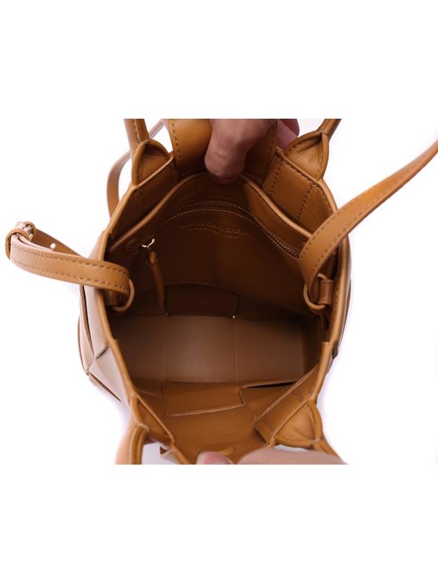 Cassette Intrecciato Mini Tote Bag Camel - BOTTEGA VENETA - BALAAN 7