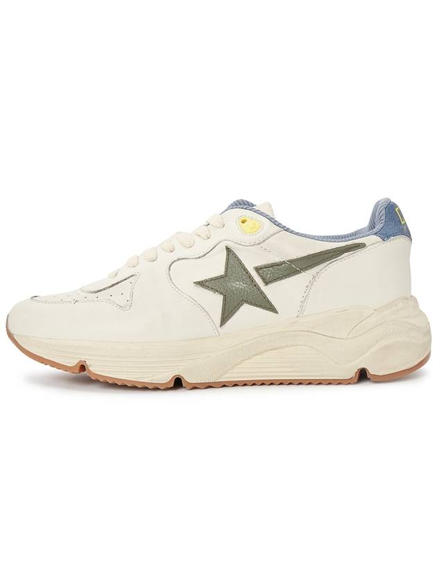 Men's Star Patch Running Low Top Sneakers White Green - GOLDEN GOOSE - BALAAN 5