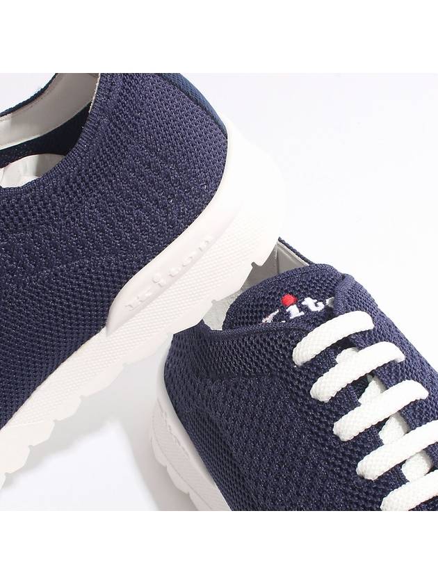 Fit Knit Low Top Sneakers Navy - KITON - BALAAN 5