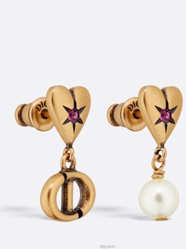 Lucky Charm Earrings Gold - DIOR - BALAAN 3