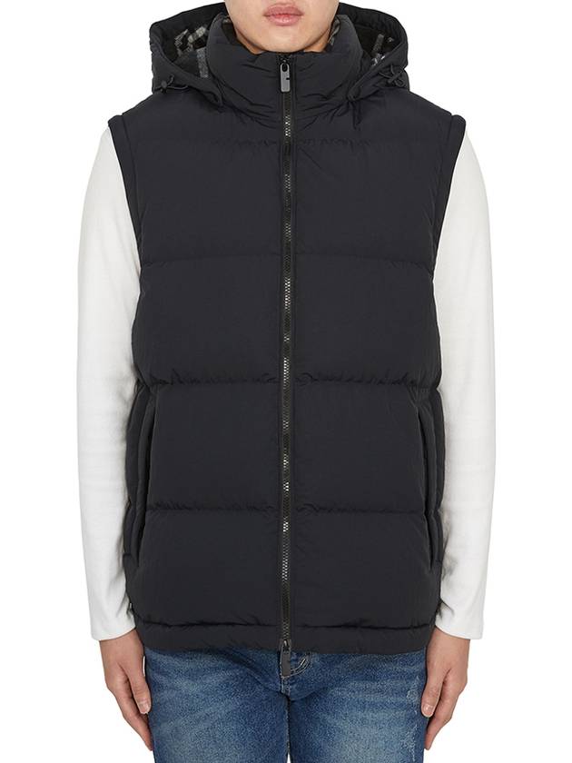 Logo Patch Detachable Sleeve Down Padding Black - BURBERRY - BALAAN 3