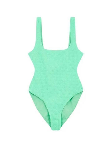 t Women's Textured Logo Bodysuit Mint 271525 - ALEXANDER WANG - BALAAN 1