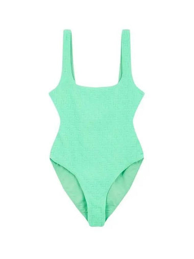 alexanderwang t Women s Textured Logo Bodysuit Mint 271817 - ALEXANDER WANG - BALAAN 1