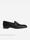 Paris Loafers Goatskin Palladium Noir - HERMES - BALAAN 3