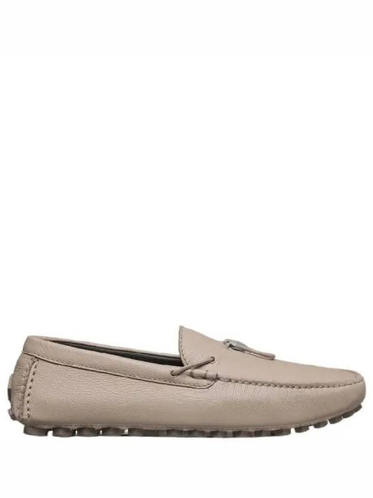 CD Diamond Grained Calfskin Loafers Beige - DIOR - BALAAN 2