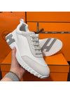 Men's Bouncing Sneakers White Suede H Gray Logo - HERMES - BALAAN 2