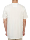 Print Cotton Short Sleeve T-Shirt White - CP COMPANY - BALAAN 5