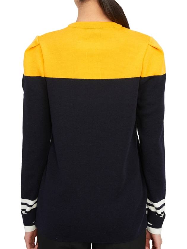 Women's Color Block Knit Top Navy - SAINT JAMES - BALAAN 5