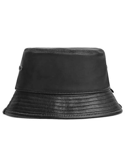 Leather Bucket Hat Black - COACH - BALAAN 2