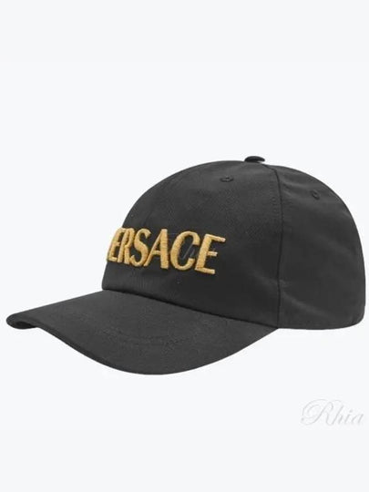 Embroidered Logo Ball Cap Black - VERSACE - BALAAN 2