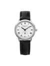 Women’s Classics Slimline Small Seconds Watch Silver Black - FREDERIQUE CONSTANT - BALAAN 3