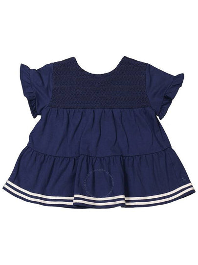 Polo Ralph Lauren Girls Rustic Navy Smocked Tiered Jersey Top, Size 4/4T - POLO RALPH LAUREN - BALAAN 2