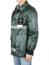 Microfelt Ripstop Cover Down Jacket Green - STONE ISLAND - BALAAN 5