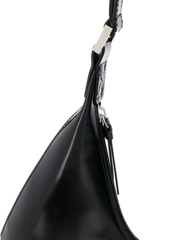 Ambra Black Shiny Leather Shoulder Bag By Far Woman - BY FAR - BALAAN 4