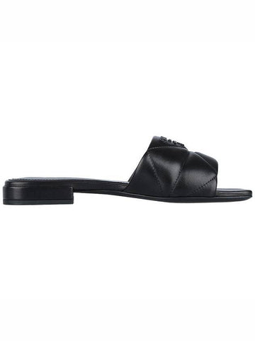 quilted nappa sandals black - PRADA - BALAAN 1