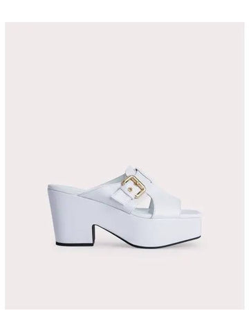 LENKA GLOSS LEATHER PUMPS MULE white B1FUSM023WHOWH0LL0 - BY FAR - BALAAN 1