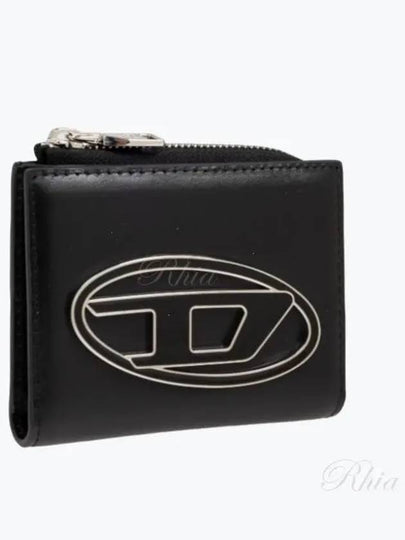 1DR Zipper Card Wallet Black - DIESEL - BALAAN 2