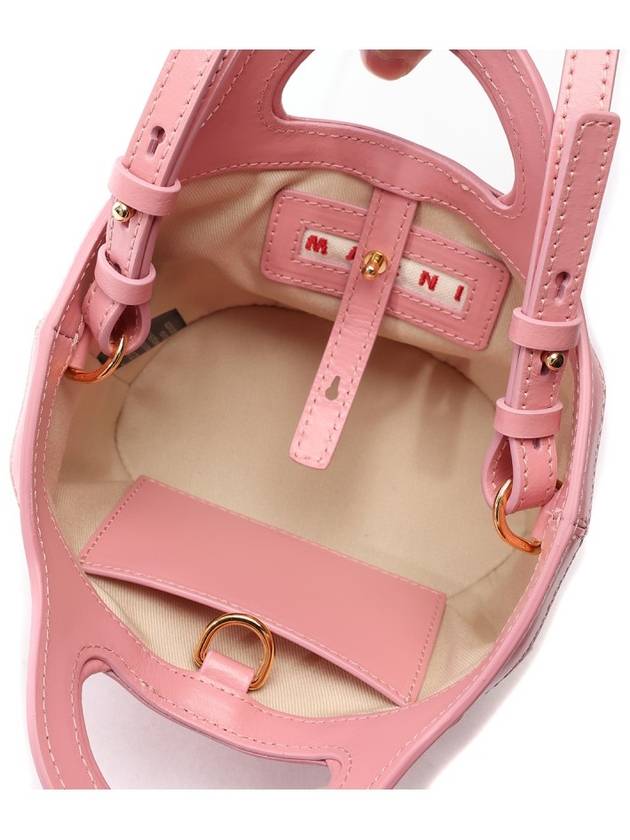 Rattan Micro Tropicalia Cross Bag Light Pink - MARNI - BALAAN 7