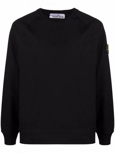 Waffen Patch Crewneck Sweatshirt Black - STONE ISLAND - BALAAN 1