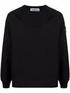 Waffen Patch Crewneck Sweatshirt Black - STONE ISLAND - BALAAN 1