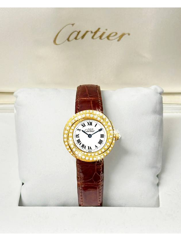 Trinity Women s Full Diamond Alligator Leather Watch - CARTIER - BALAAN 1