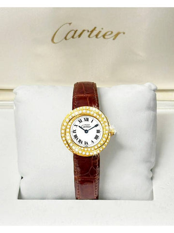 Trinity Women s Full Diamond Alligator Leather Watch - CARTIER - BALAAN 1