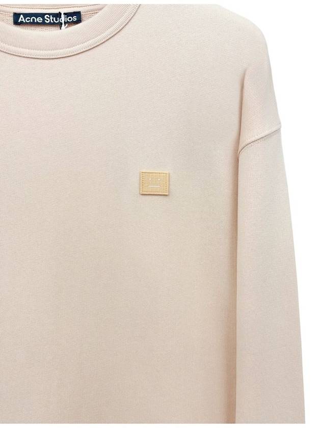 Face Patch Sweatshirt Powder Pink - ACNE STUDIOS - BALAAN 4