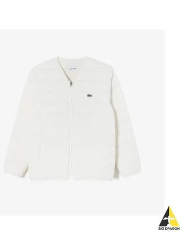 Men s lightweight down jumper OFFWHITE off white - LACOSTE - BALAAN 1