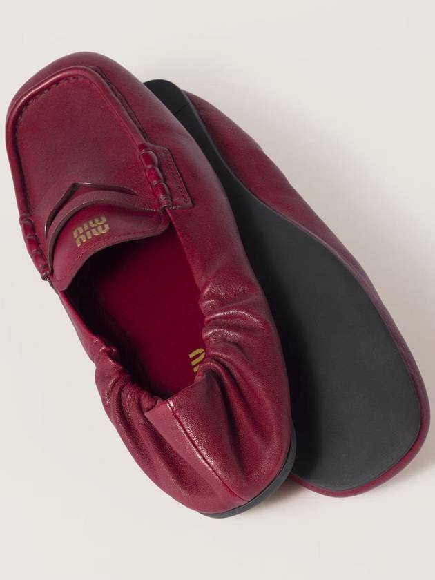 Miu Miu Embossed-Logo Loafers - MIU MIU - BALAAN 4