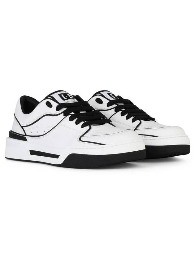 New Rome DG Logo Calfskin Low Top Sneakers White - DOLCE&GABBANA - BALAAN 3