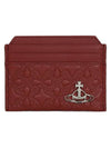 Embossed Slim Card Wallet Red - VIVIENNE WESTWOOD - BALAAN 2