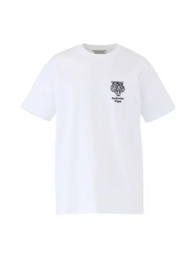 Embroidered Graphic Short Sleeve T-Shirt White - ONITSUKA TIGER - BALAAN 2