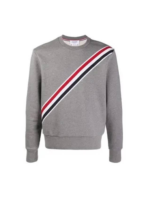 4 Bar Stripe Sweatshirt Grey - THOM BROWNE - BALAAN 2