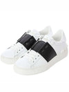 Women's Hidden Open Band Sneakers Matte Black - VALENTINO - BALAAN 2