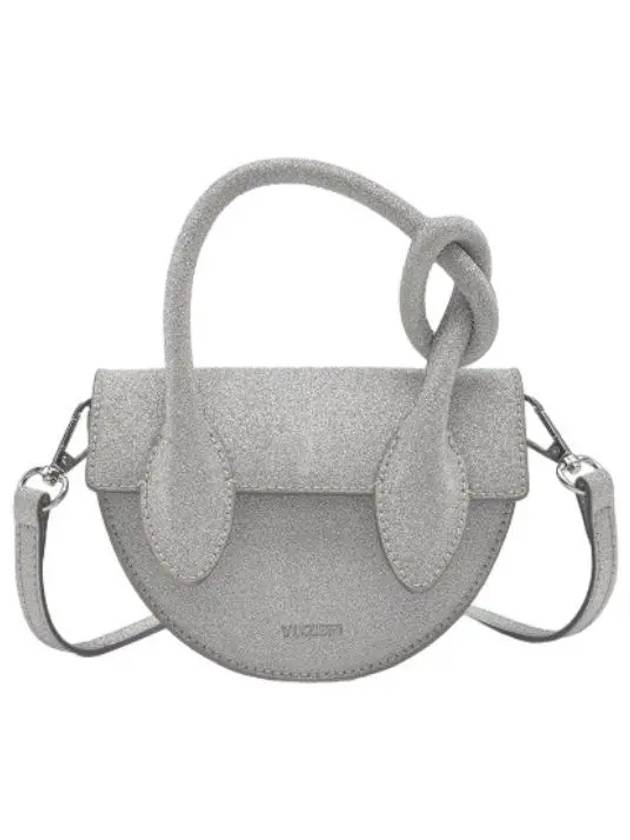 Mini Pretzel Crossbody Silver Bag - YUZEFI - BALAAN 1