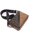 FF motif leather cross bag brown - FENDI - BALAAN 6