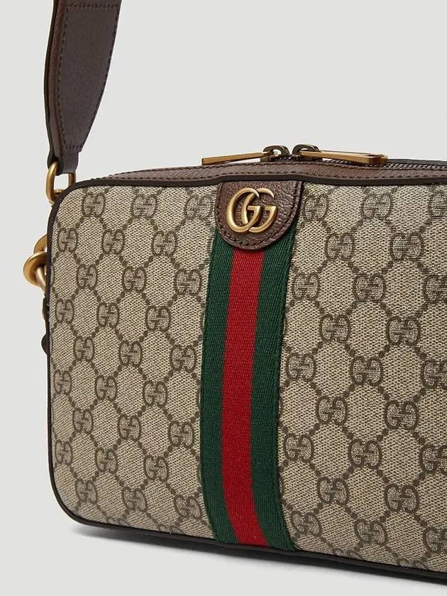 Ophidia Square Supreme Canvas Strap Shoulder Bag - GUCCI - BALAAN 5