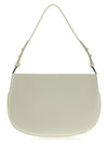 Issa Logo Buckle Leather Shoulder Bag White - BY FAR - BALAAN 1